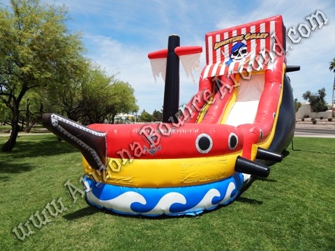 Pirate themed water slide rentals